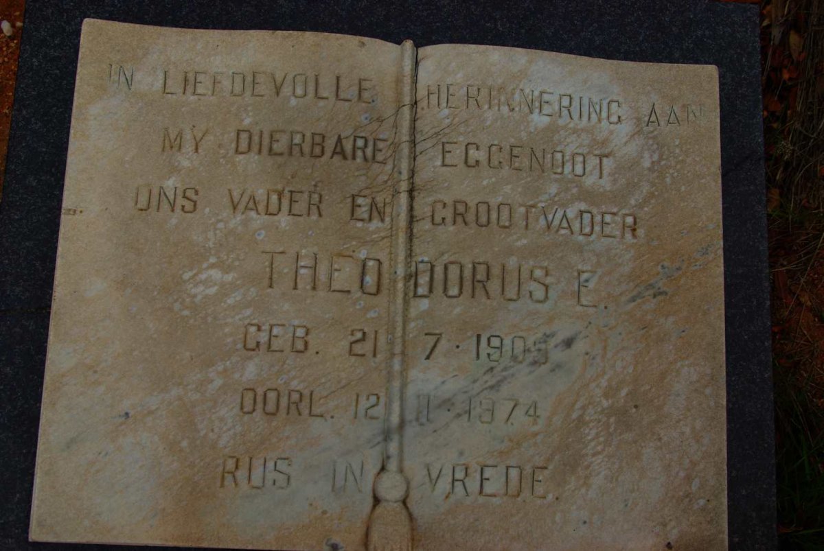 BOTHA Theodorus E. 1909-1974