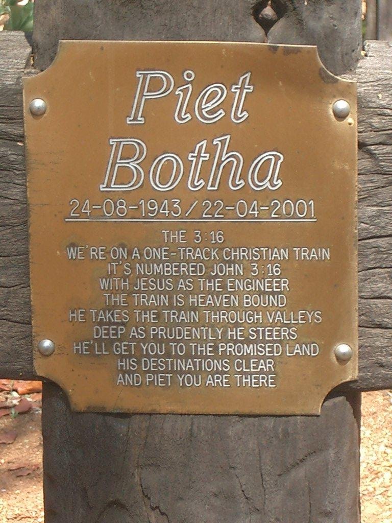 BOTHA Piet 1943-2001