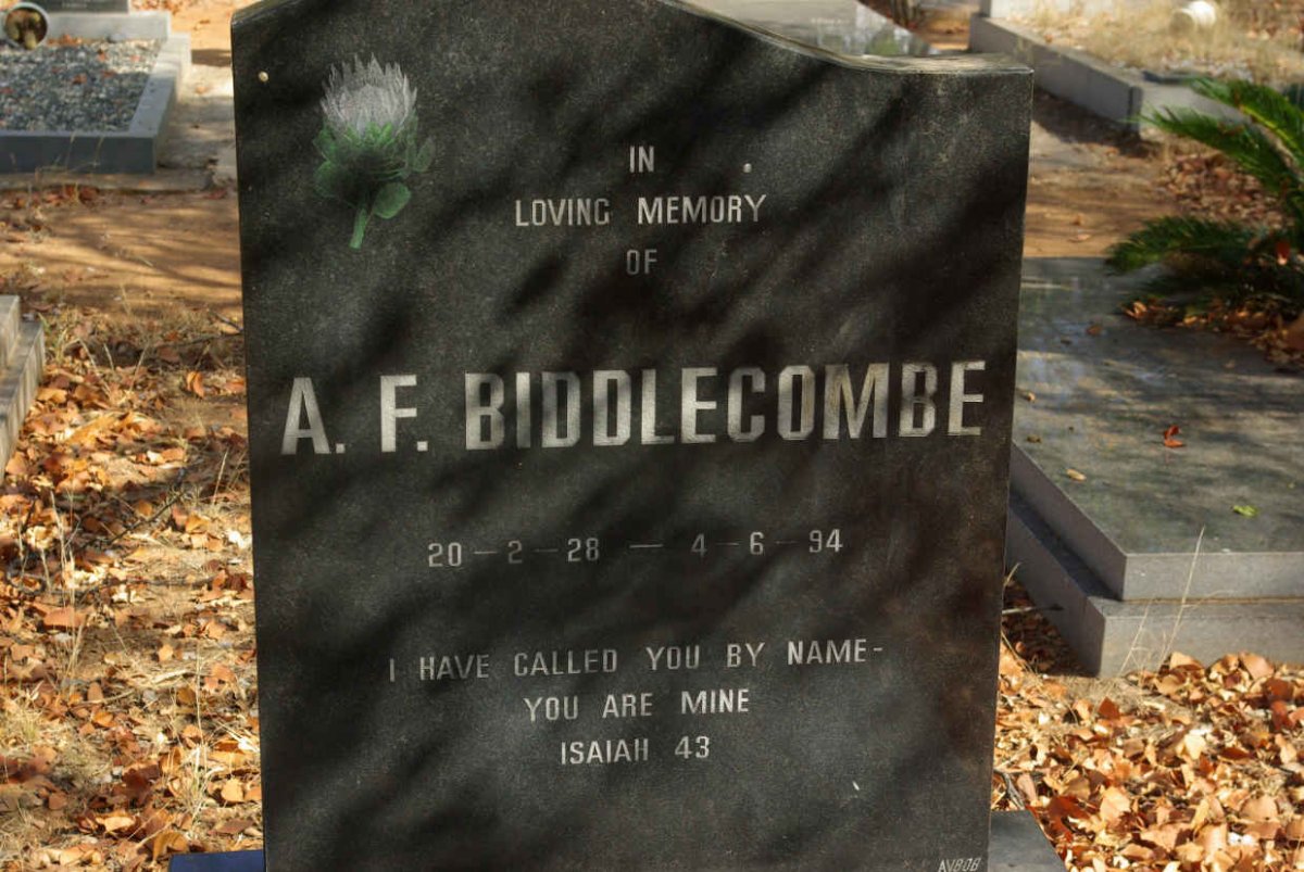 BIDDLECOMBE A.F. 1928-1994