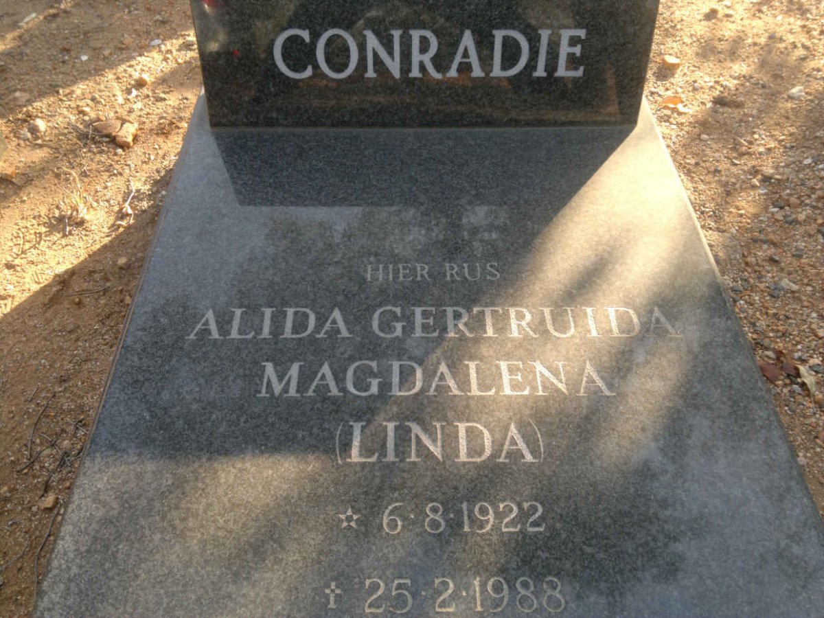CONRADIE Alida Gertruida Magdalena 1922-1988