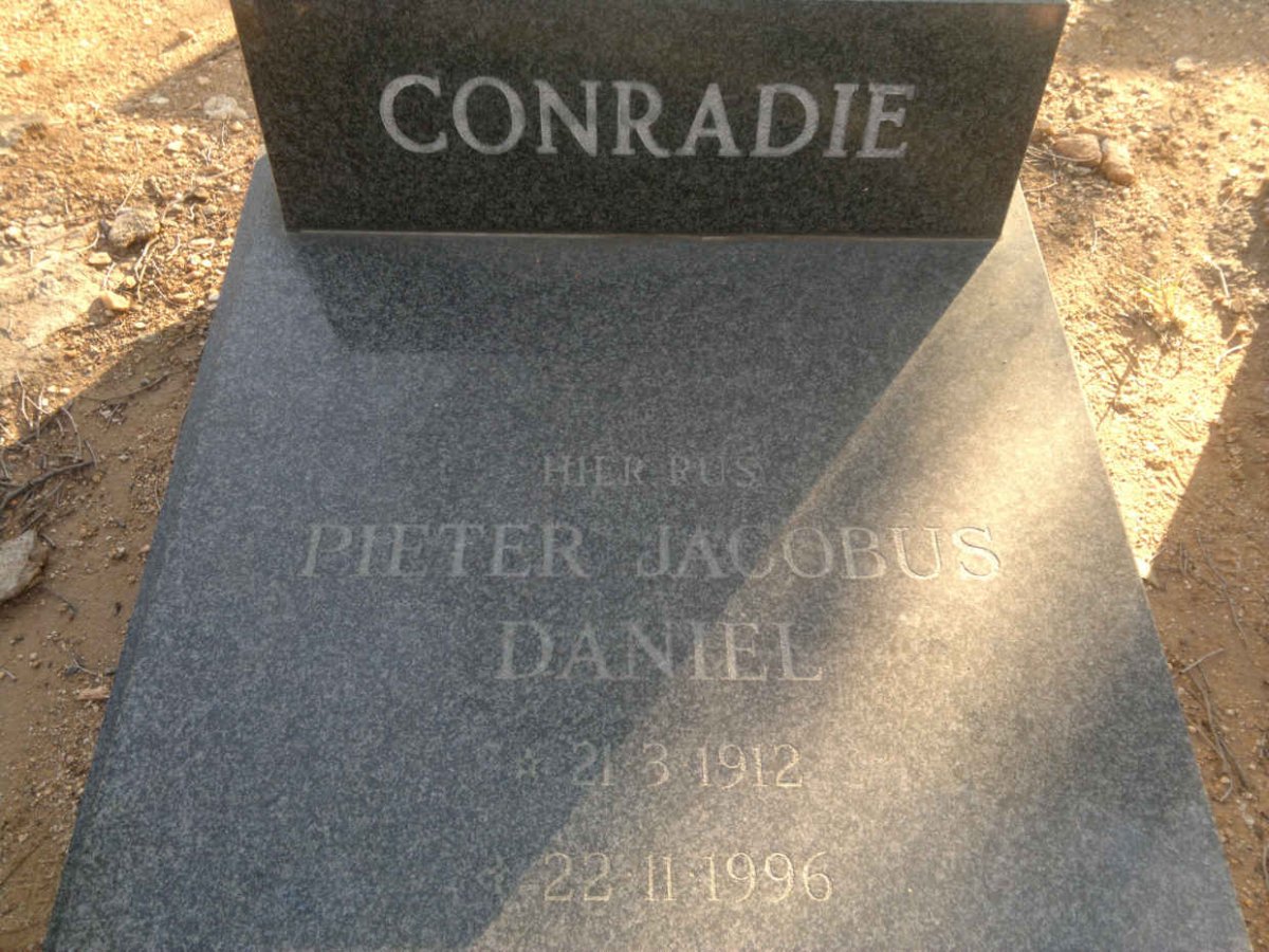 CONRADIE Pieter Jacobus Daniel 1912-1996