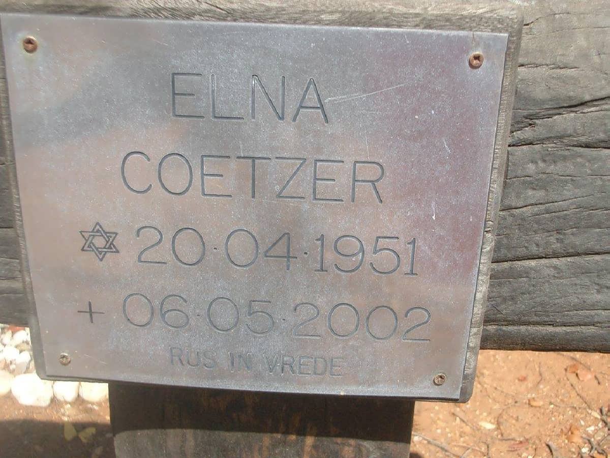 COETZER Elna 1951-2002