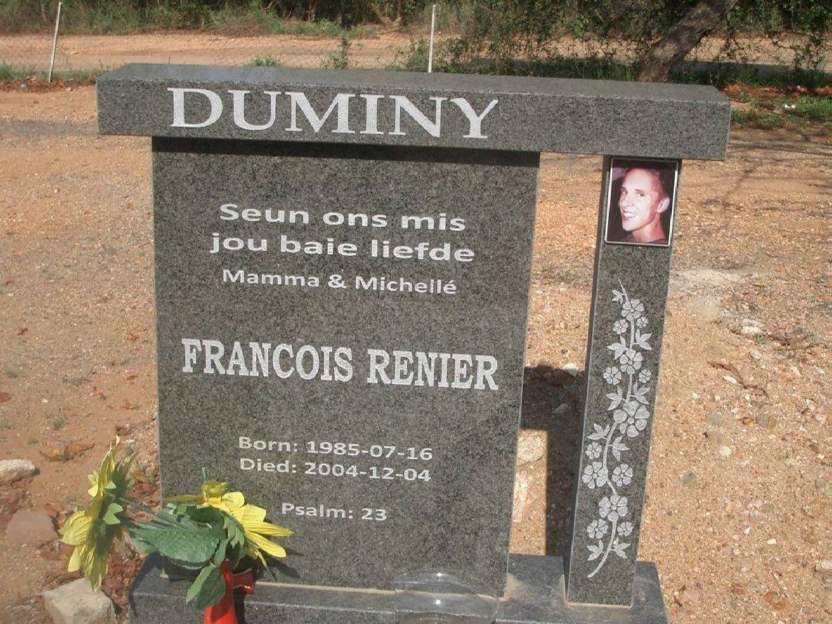 DUMINY Francois Renier 1985-2004