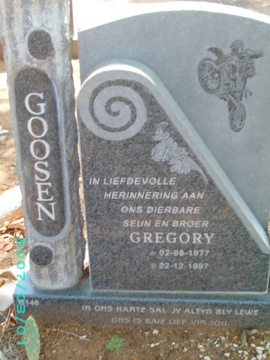 GOOSEN Gregory 1977-1997