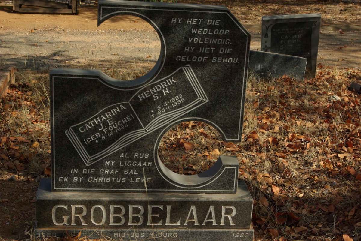 GROBBELAAR Hendrik S.H. 1925-1996 & Catharina J.E. FOUCHE 1924-