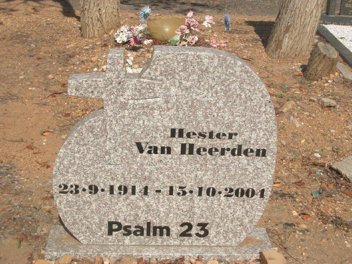 HEERDEN Hester, van 1914-2004