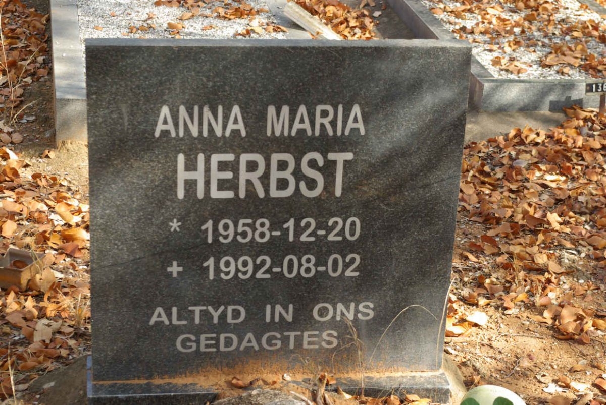 HERBST Anna Maria 1958-1992