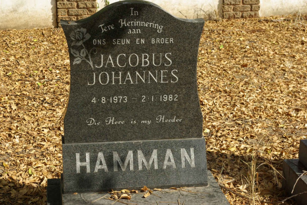 HAMMAN Jacobus Johannes 1973-1982