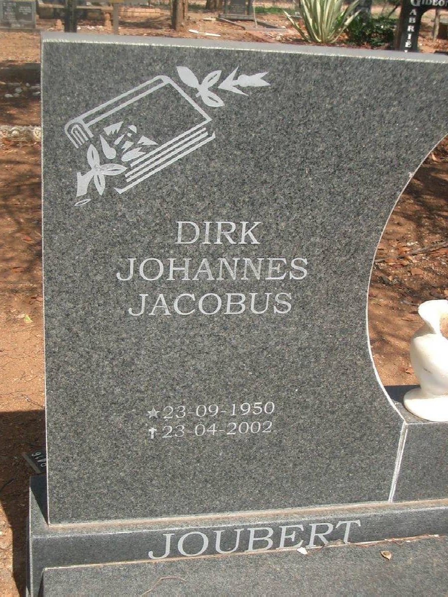 JOUBERT Dirk Johannes Jacobus 1950-2002