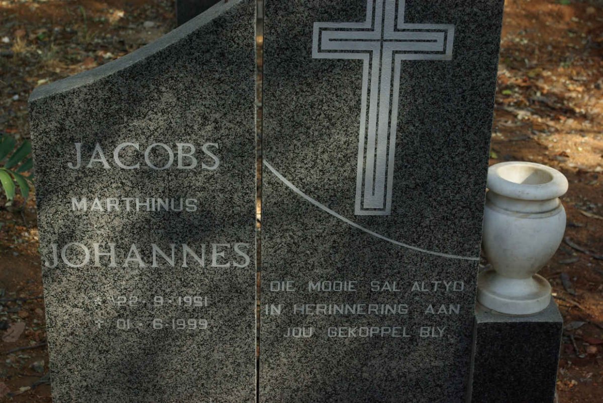 JACOBS Marthinus Johannes 1951-1999