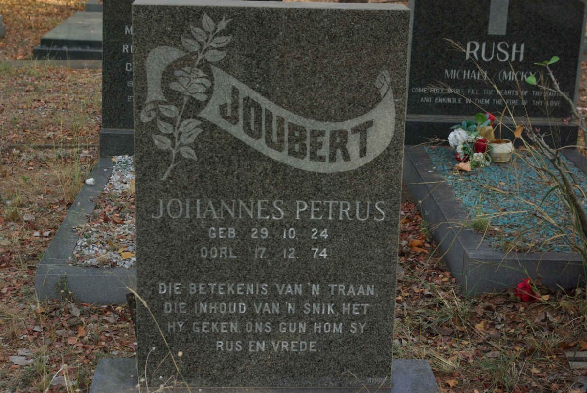 JOUBERT Johannes Petrus 1924-1974