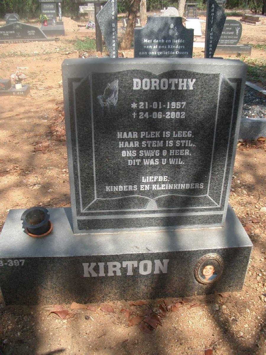 KIRTON Dorothy 1957-2002
