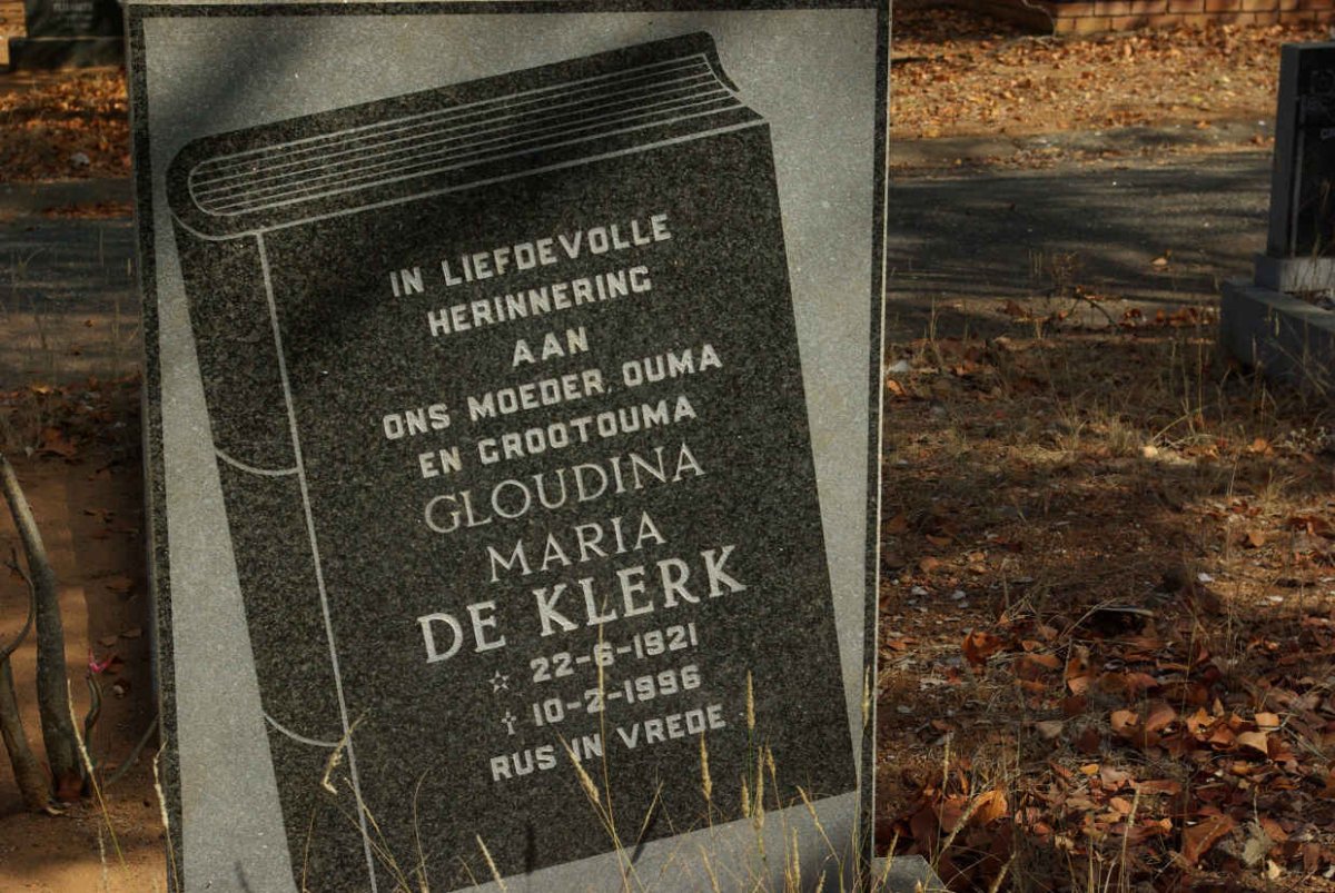 KLERK Gloudina Maria, de 1921-1996