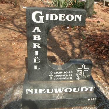 NIEUWOUDT Gideon Gabriel 1925-2003