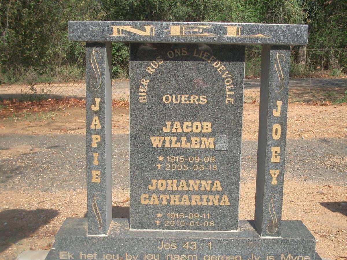 NEL Jacob Willem 1915-2005 &amp; Johanna Catharina 1916-2010