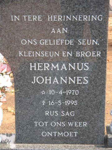 NIEWOUDT Hermanus Johannes 1970-1995