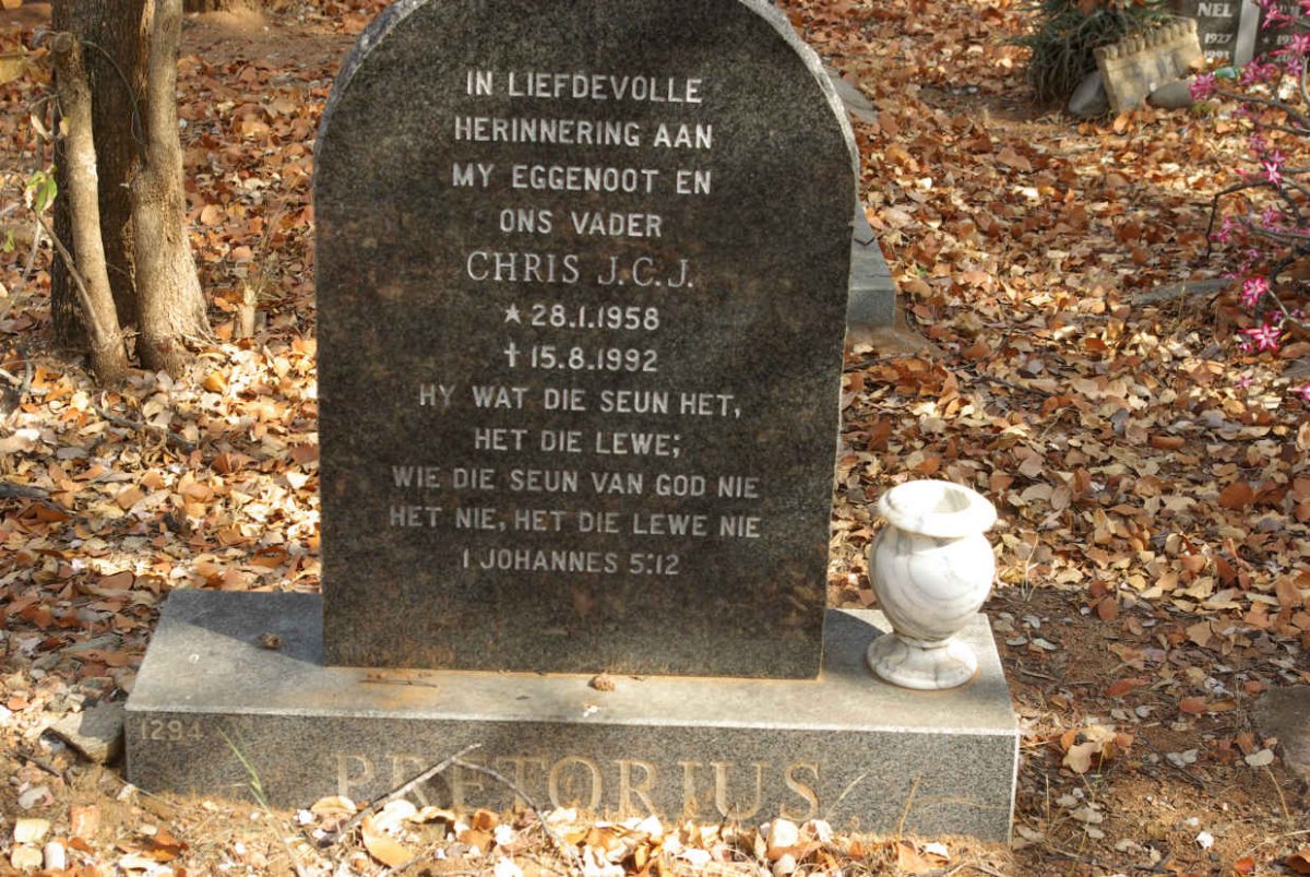 PRETORIUS Chris J.C.J. 1958-1992