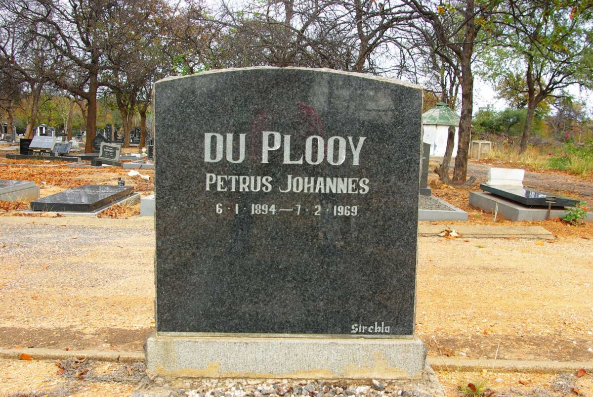 PLOOY Petrus Johannes, du 1894-1969