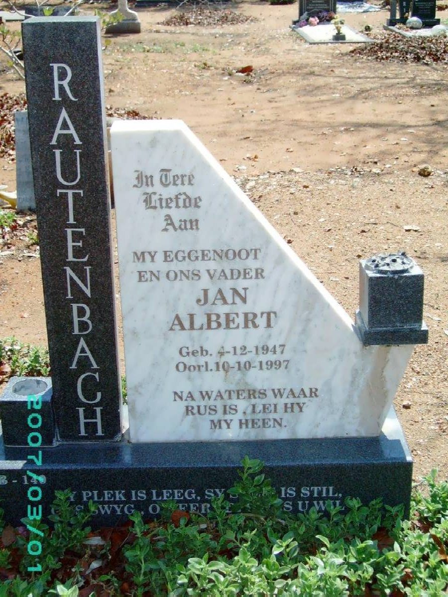 RAUTENBACH Jan Albert 1947-1997
