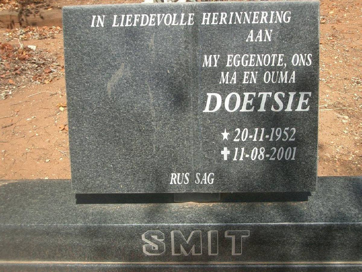 SMIT Doetsie 1952-2001