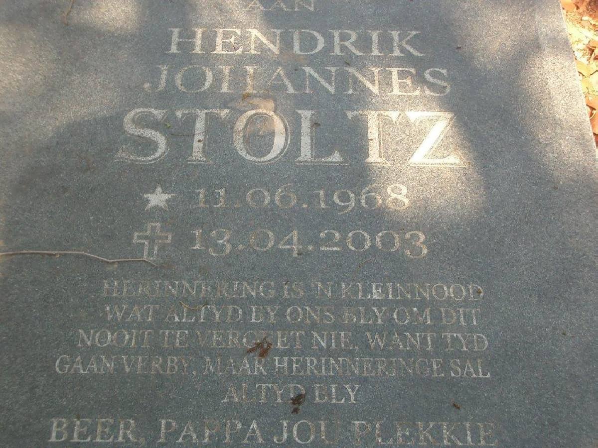 STOLTZ Hendrik Johannes 1968-2003
