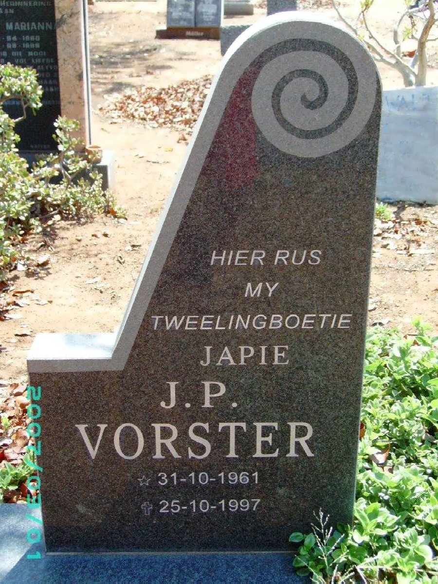 VORSTER J.P. 1961-1997