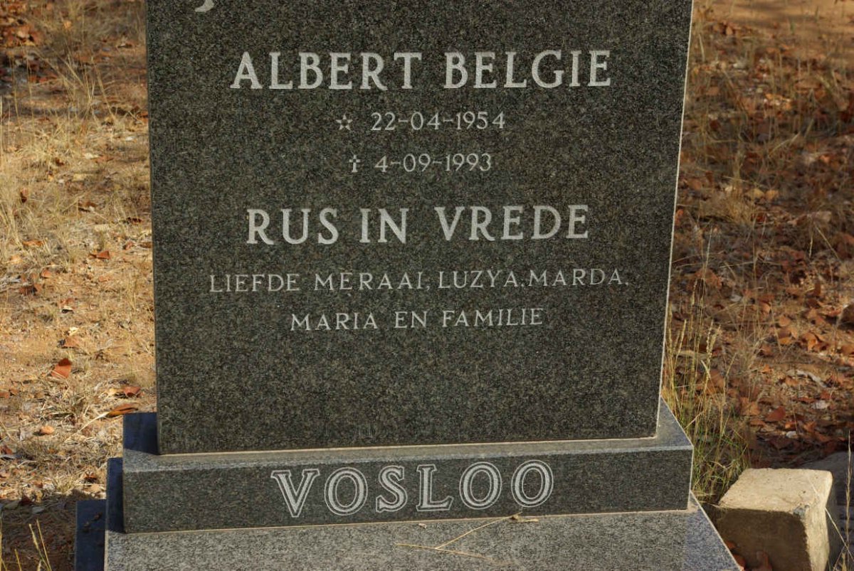 VOSLOO Albert Belgie 1954-1993