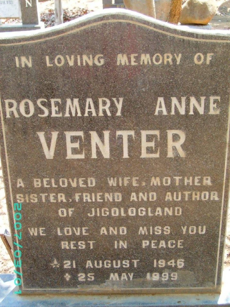 VENTER Rosemary Anne 1946-1999