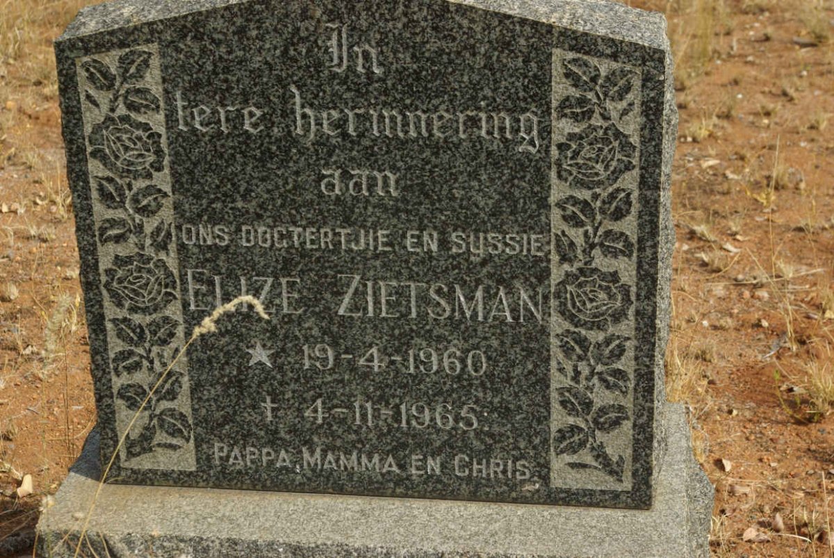 ZIETSMAN Elize 1960-1965