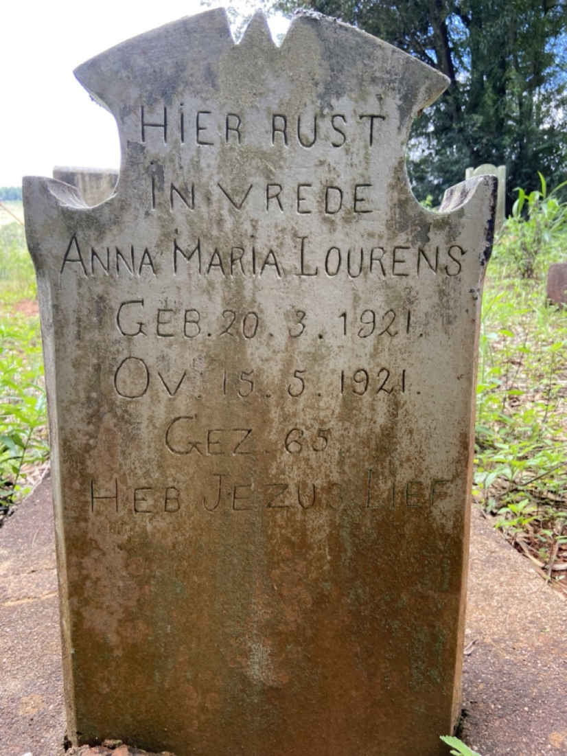 LOURENS Anna Maria 1921-1921
