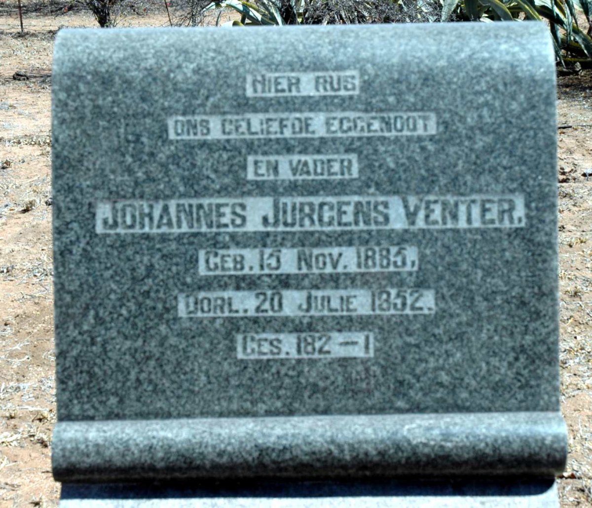 VENTER Johannes Jurgens 1885-1952