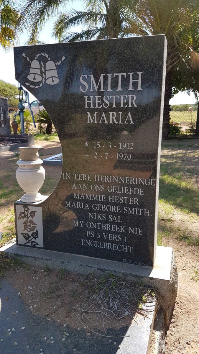ENGELBRECHT Hester Maria nee SMITH 1912-1970
