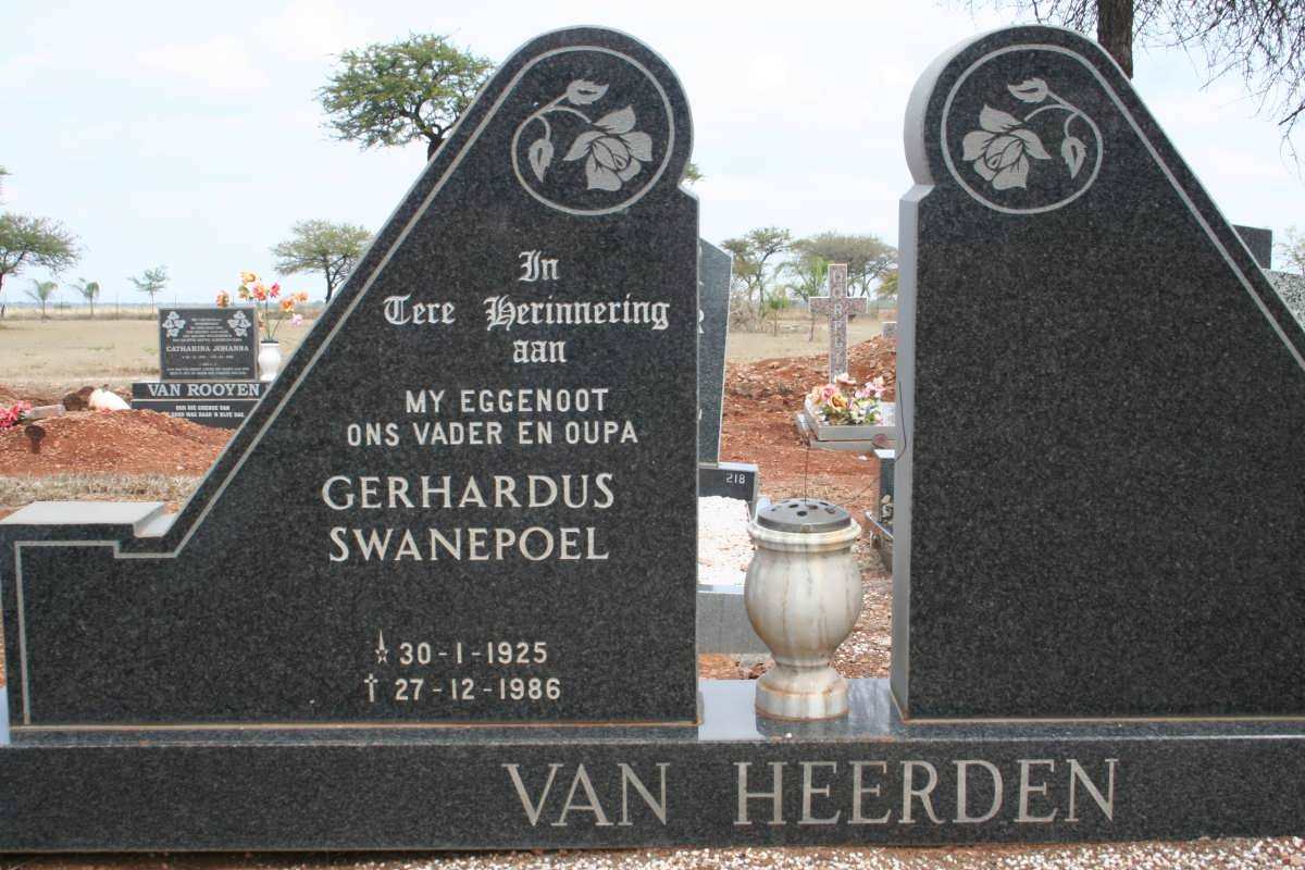 HEERDEN Gerhardus Swanepoel, van 1925-1986