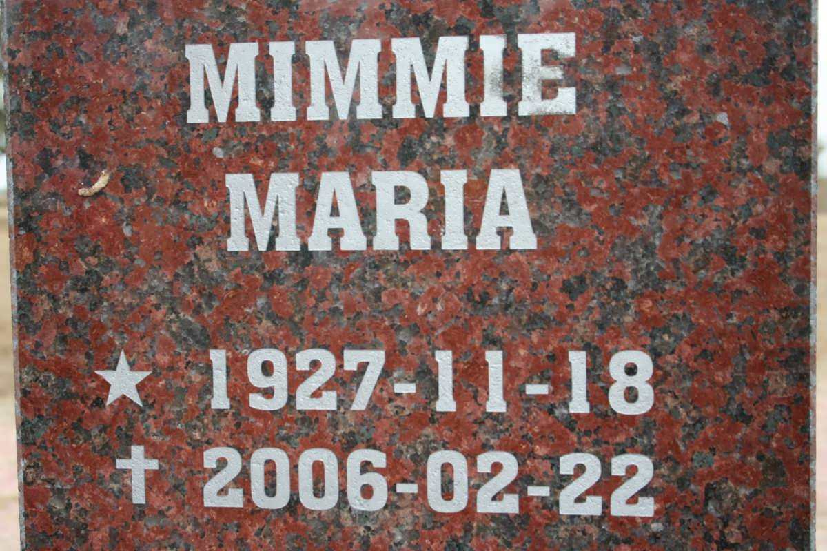 ALLISON Mimmie Maria 1927-2006