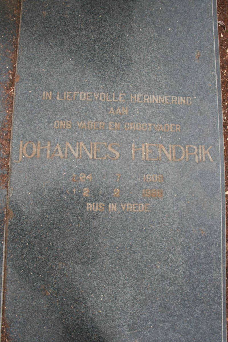 LANGE Johannes Hendrik, de 1906-19??