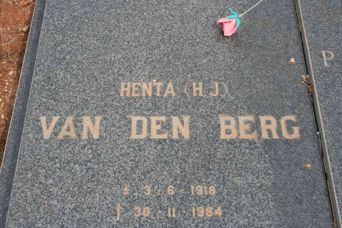 BERG H.J., van den 1918-1984