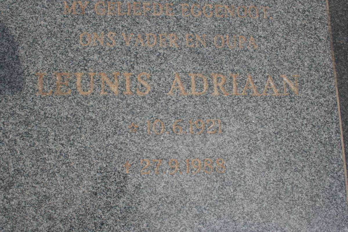 ROOYEN Leunis Adriaan, van 1921-1988