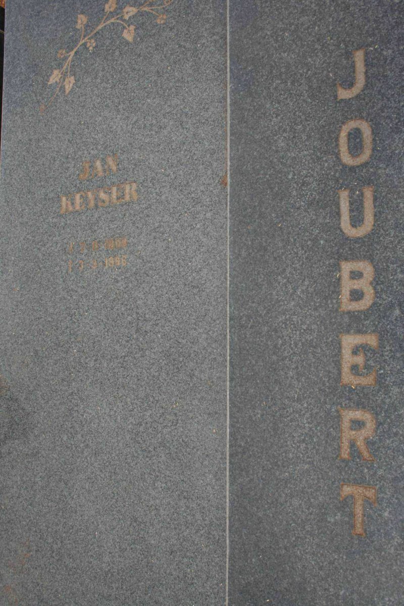 JOUBERT Jan Keyser 1908-1986 &amp; Martha Magdalena 1908-1982