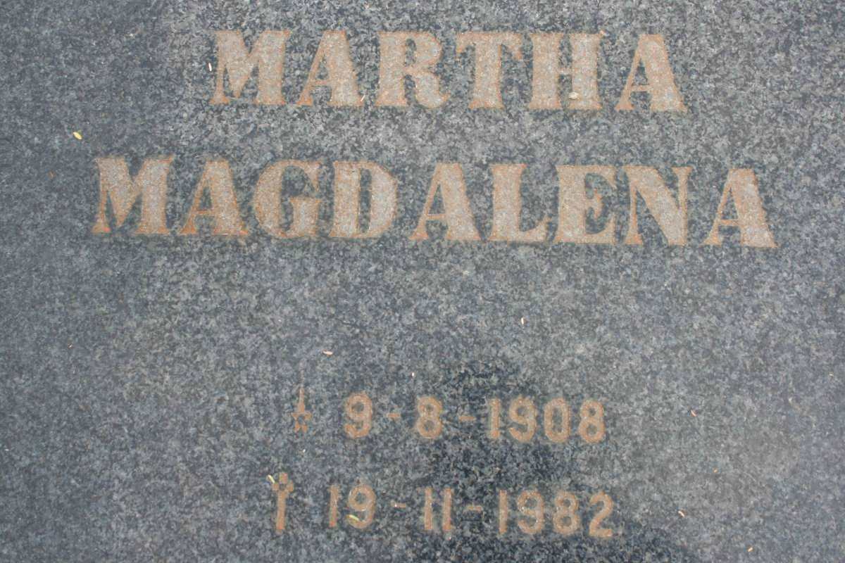 JOUBERT Martha Magdalena 1908-1982