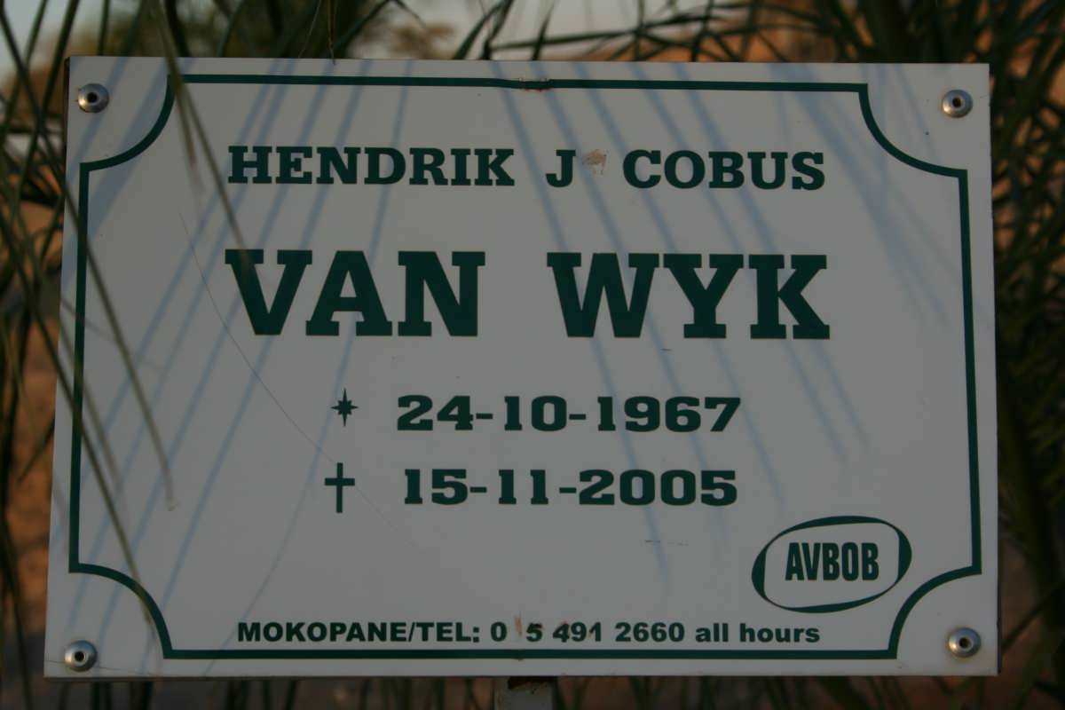 WYK Hendrik Jacobus, van 1967-2005
