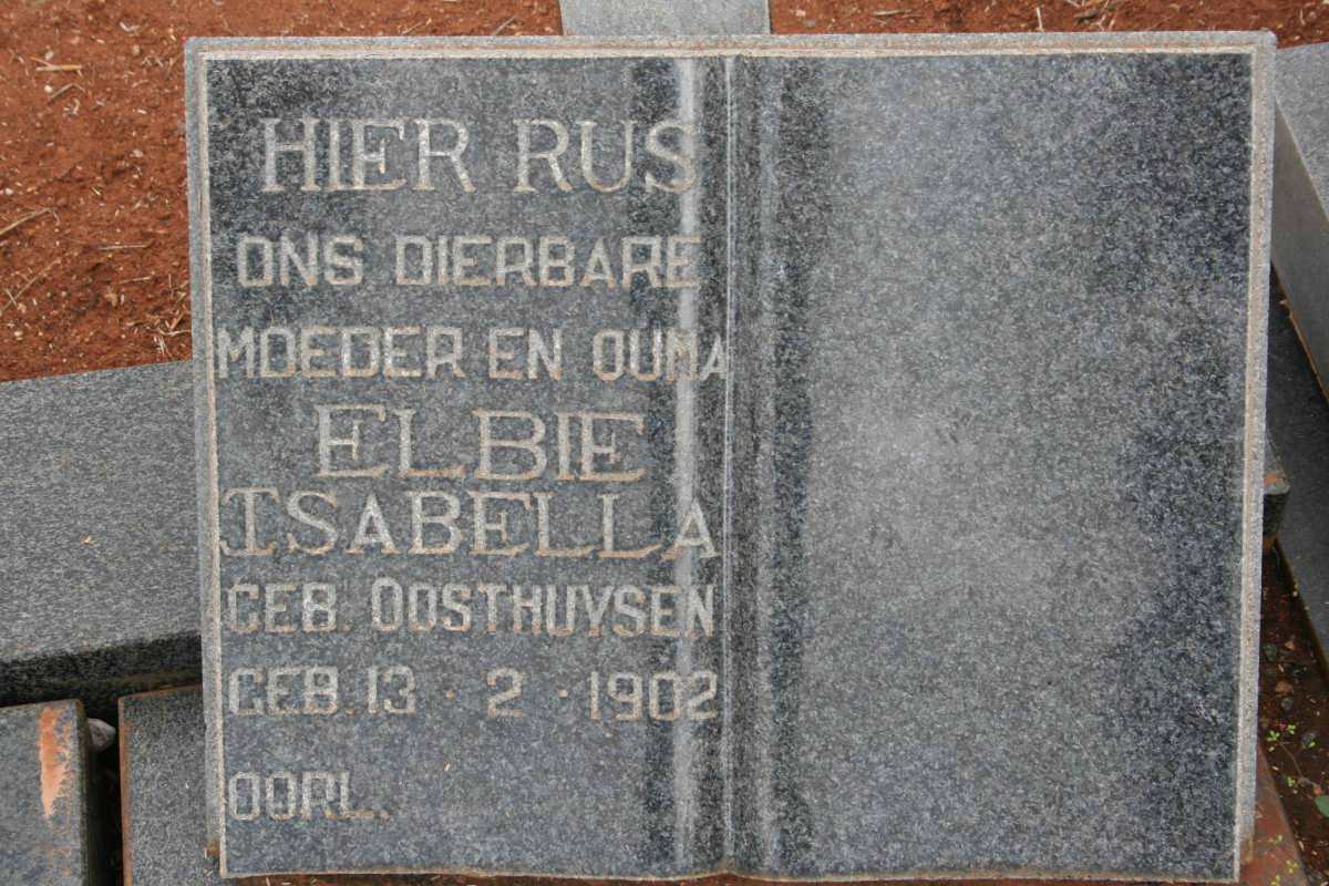 VOGEL Elbie Isabella nee OOSTHUYSEN 1902-