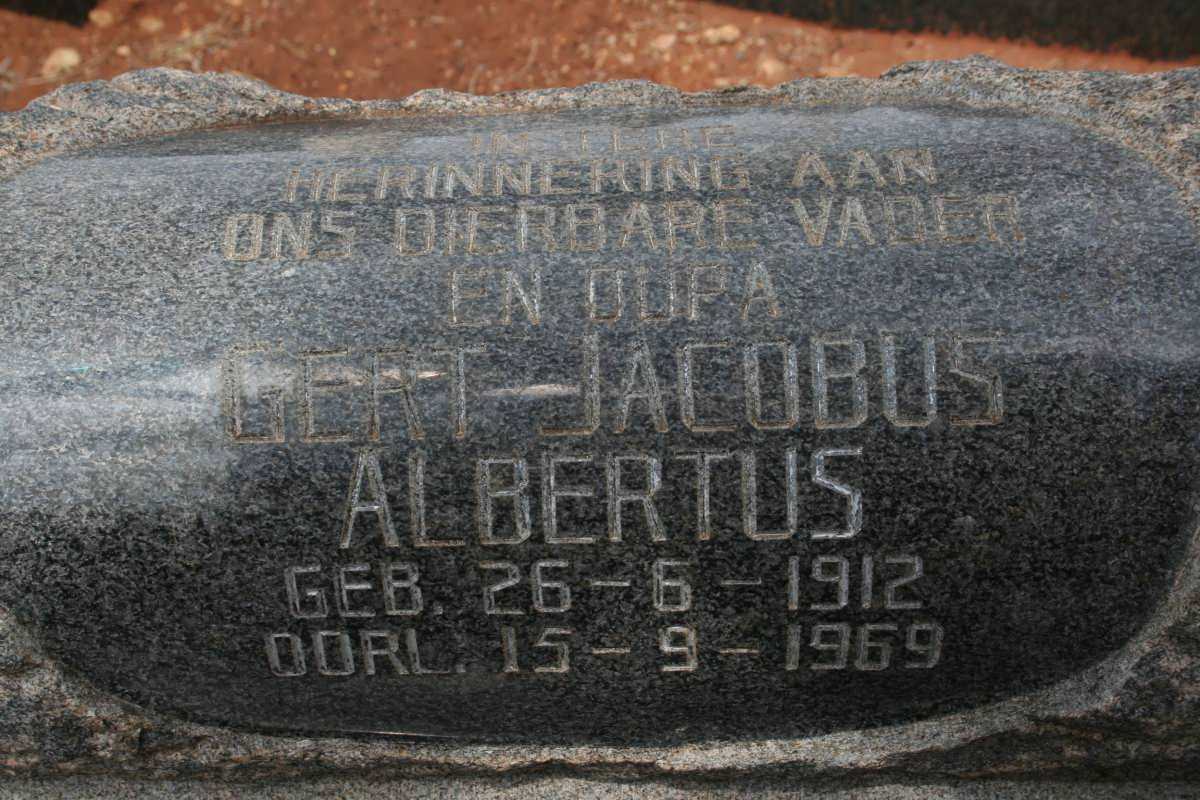 ENGELBRECHT Gert Jacobus Albertus 1912-1969