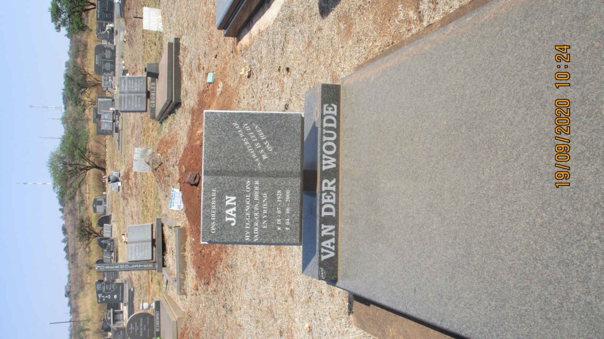 WOUDE Jan, van der 1928-2000