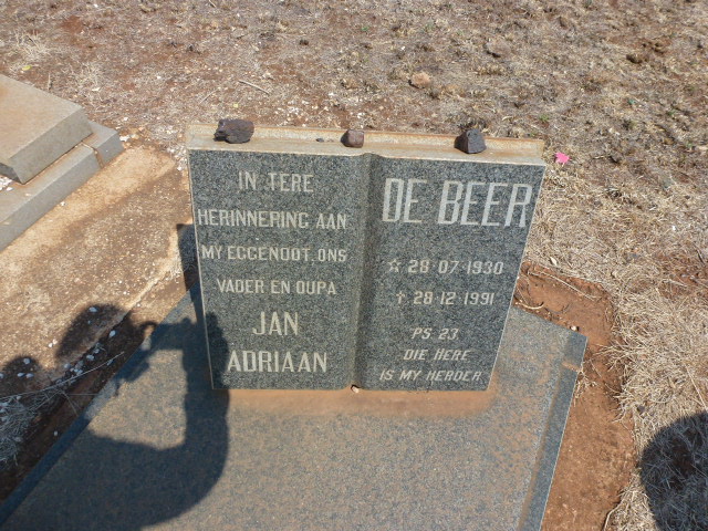 BEER Jan Adriaan, de 1930-1991