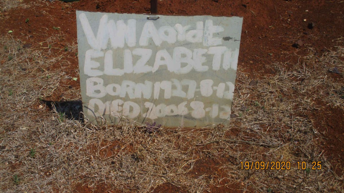 AARDT Elizabeth, van 1927-2006