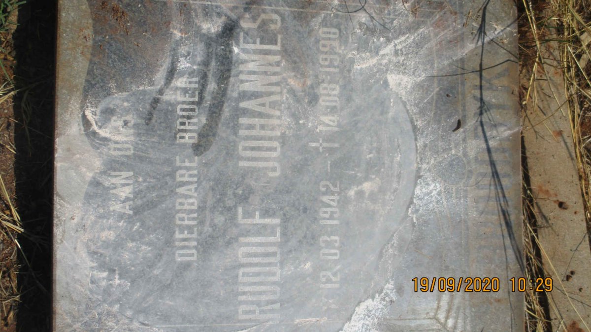 BROODRYK Rudolf Johannes 1942-1990