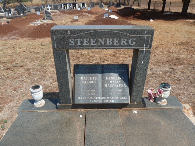 STEENBERG Matthys Jacobus 1914-19?? &amp; Hendrina Maria Magdalena 1919-20??