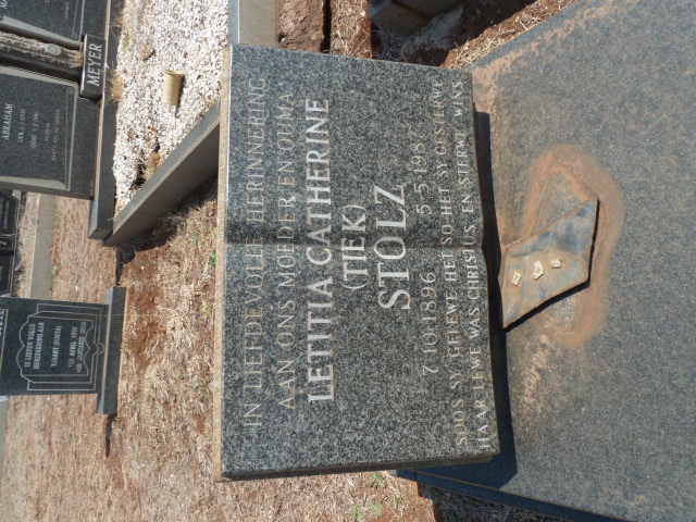 STOLZ Letitia Catherine 1896-1987