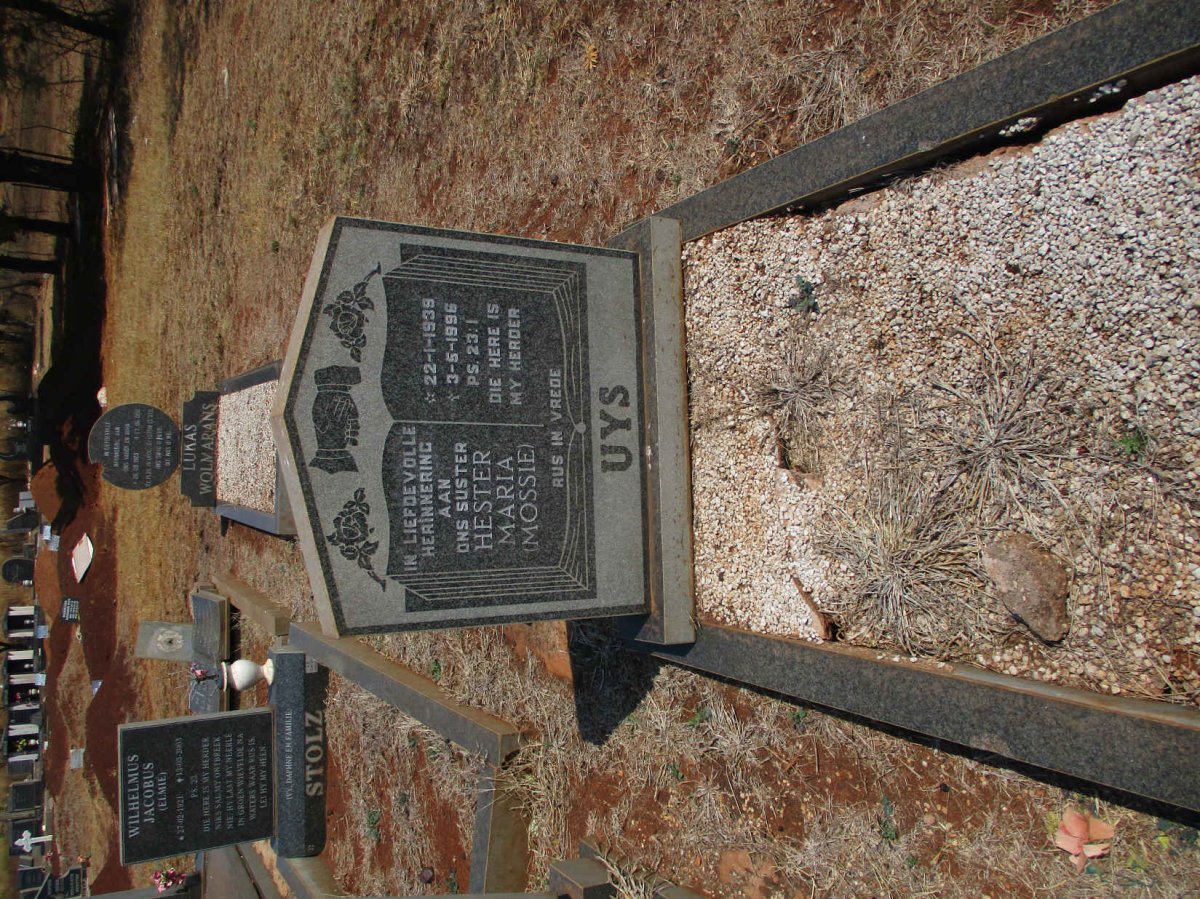 UYS Hester Maria 1939-1996