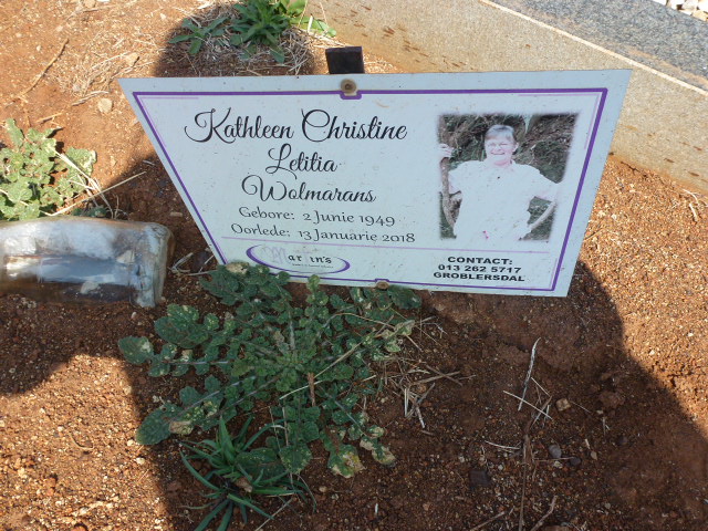 WOLMARANS Kathleen Christine Letitia 1949-2018